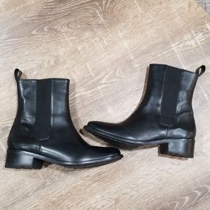 Cole Haan black leather tall Chelsea boots 9.5